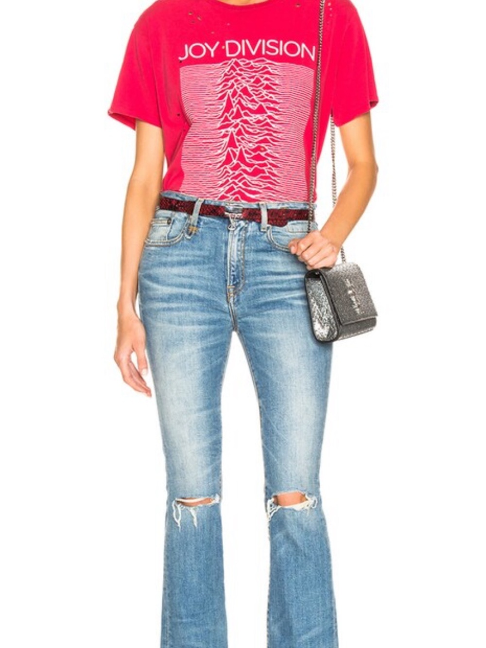 R13 Bowie Straight leg distressed jeans